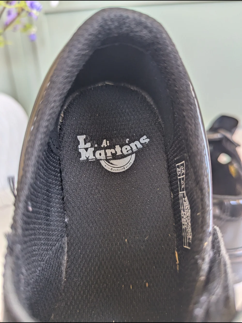 Dr. Martens Black Patent Mary Jane with Grosgrain Bow